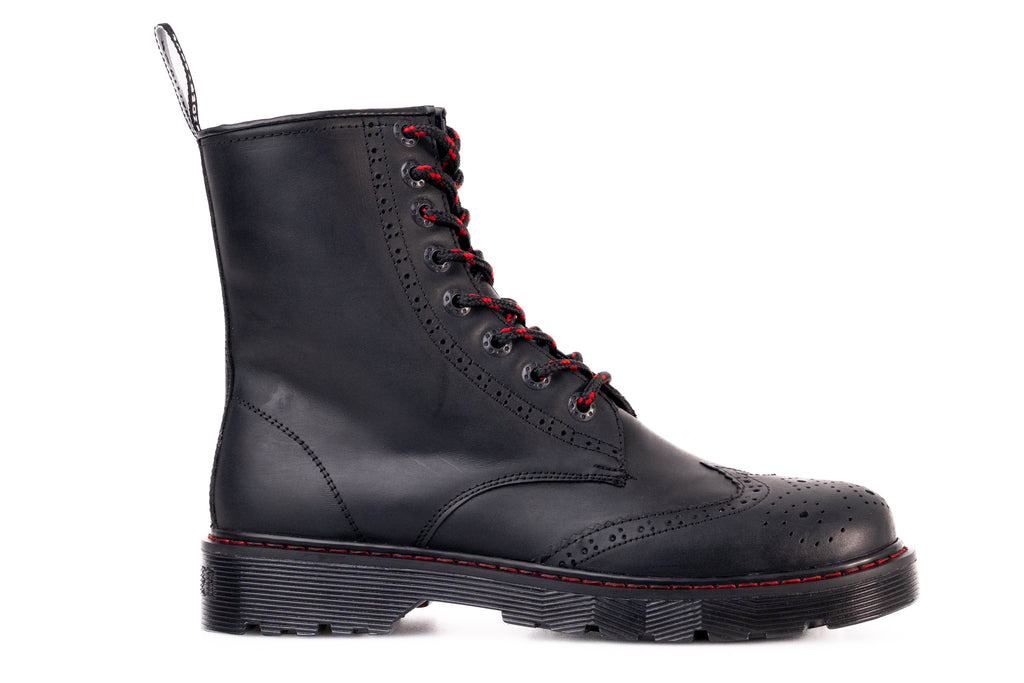 Bota Tipo Militar Boston Negro-Offlander