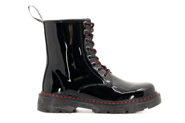 Botas Offlander, Tipo Militar, Piel Charol, Negro – EMPORIO MIRANDA