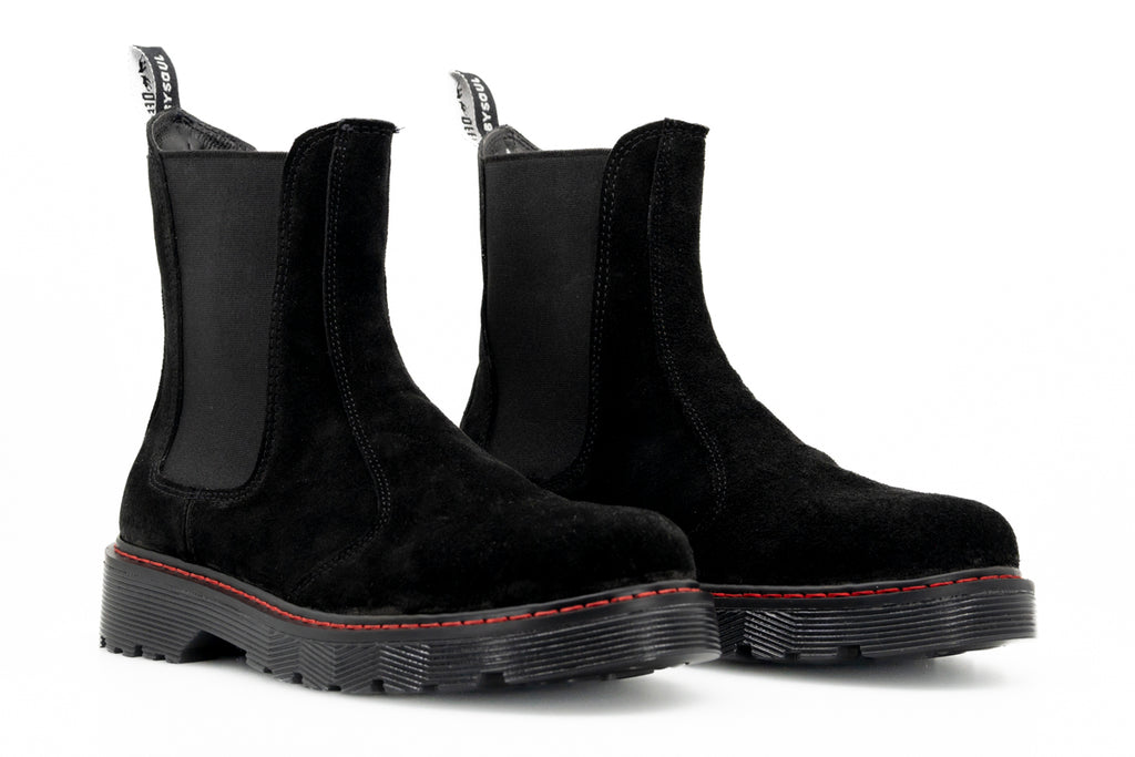 Botas Chelsy Botas Chelsea, Gamuza, Negro - Offlander