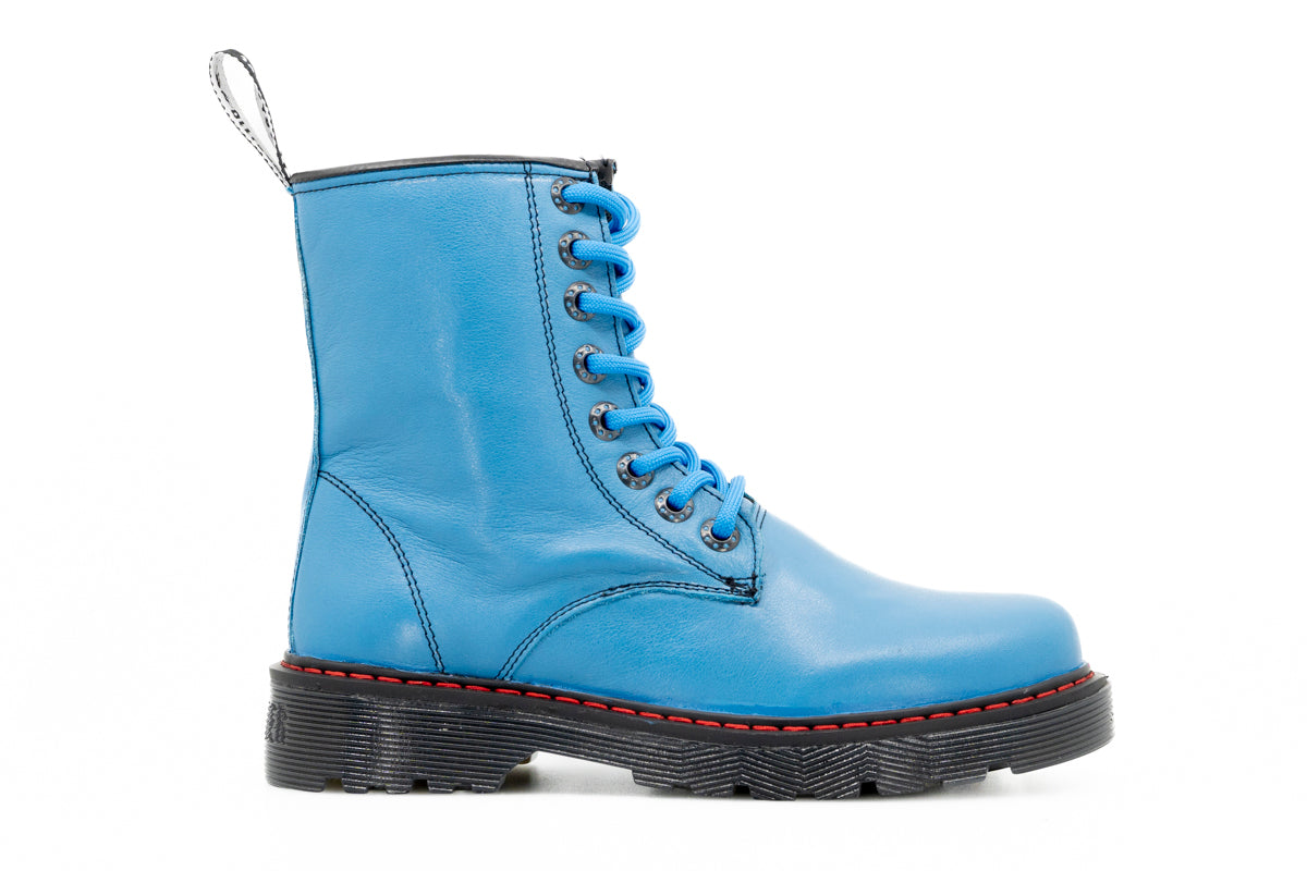 Offlander Botas Offlander, Tipo Militar, Piel Napa, Turquesa – EMPORIO MIRANDA