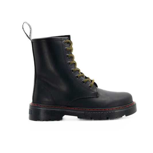 Botas Offlander, Tipo Militar, Piel Crazy, Negro
