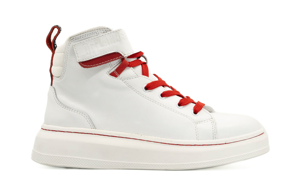 Tenis De Bota Blancos (Piel Genuina)- Offlander