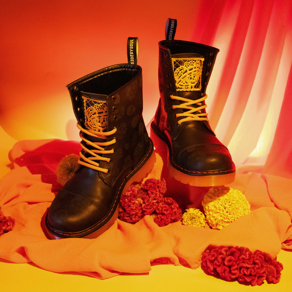 Botas Offlander Ofrenda - "Ecos Eternos", Piel Crazy, Negro