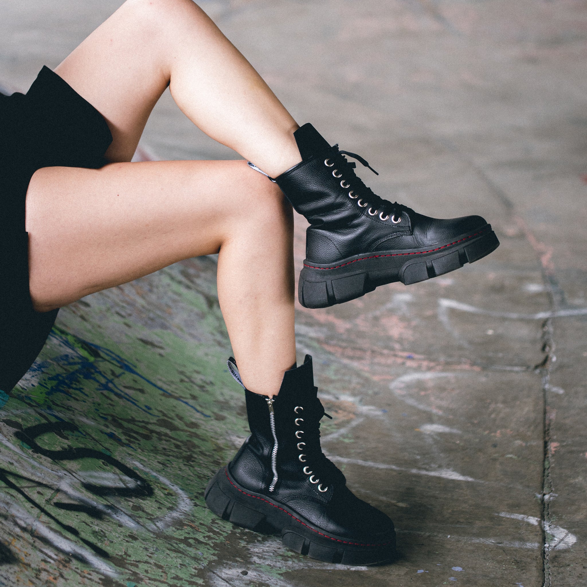 Botas Offlander, Tipo Militar - Lilith, Piel Rondinelo, Negro – EMPORIO ...