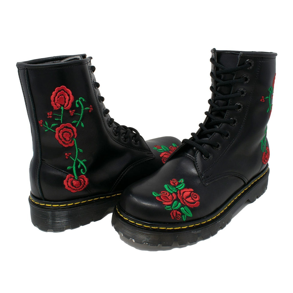 Dr martens flores rojas best sale